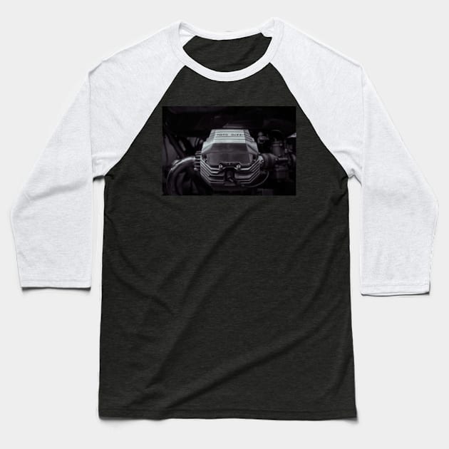 Guzzi Motor Baseball T-Shirt by Silver Linings